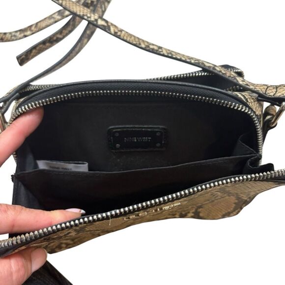 Nine West Faux Snakeskin Crossbody Bag - Picture 3 of 10